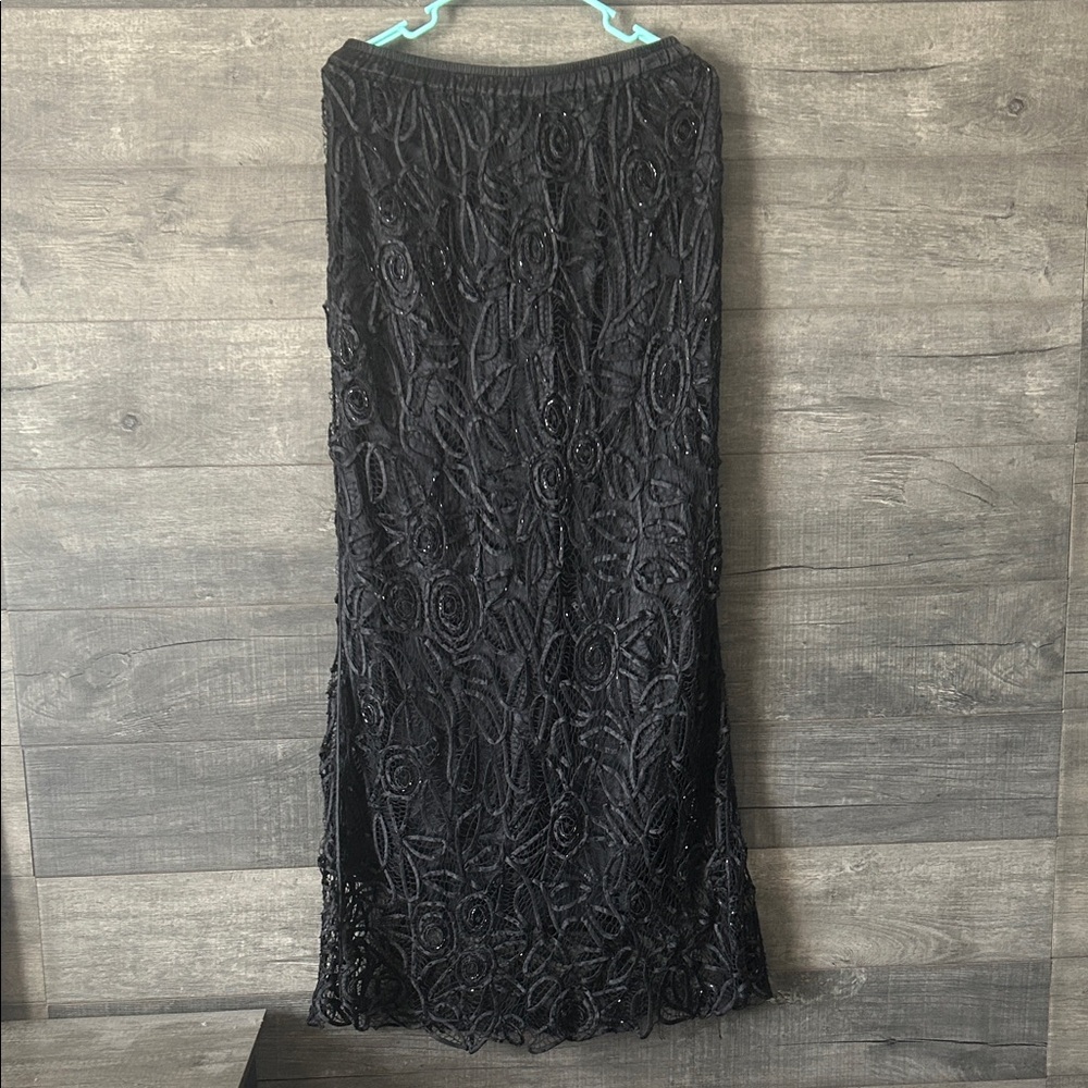 Soulmates Black Lace Maxi Skirt